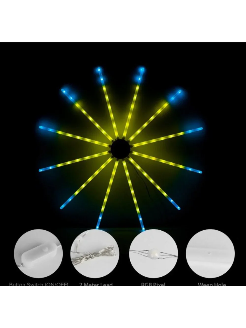 Firework LED Strip Lights Dream Color Change RGB Music Sync APP Room Party Bar - Picture 6 of 11